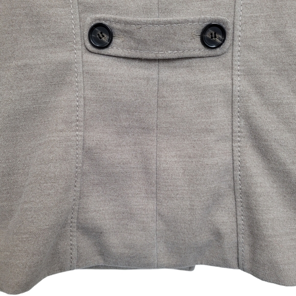 H&M Pea Coat Beige Tan Fall Winter Size 4 - Picture 4 of 9